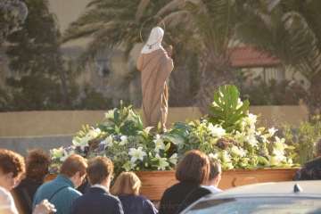 Procesión religiosa por el Valle de Jinámar-Telde (Foto F.J. Santana)